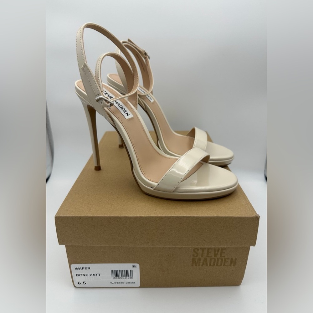 EXCELLENT CONDITION Steve Madden bone wafer women’s heels shoe size 6.5